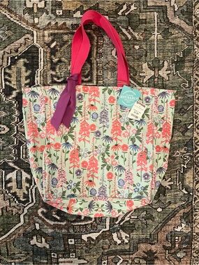 Floral Reusable Canvas Tote